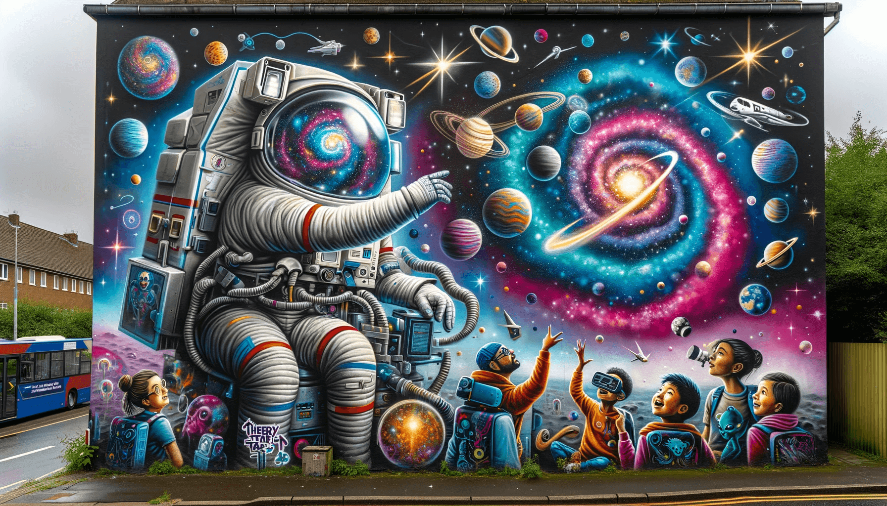 Galactic Graffiti A Journey Beyond Stars on a Space Shuttle Canvas